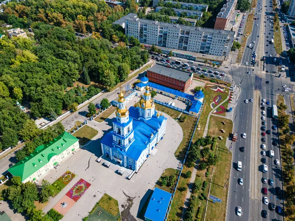 Aerial View Center Ulyanovsk Russia City Panorama — Stock Photo, Image