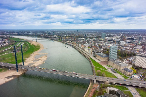 Aerial View Dusseldorf City North Rhine Westphalia Germany — Stock Photo, Image