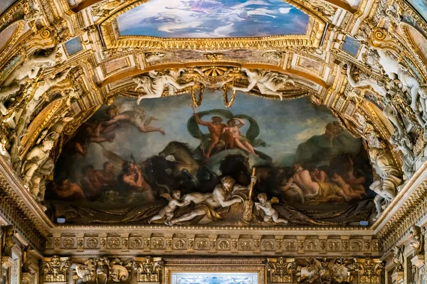 París Francia Febrero 2018 Interior Del Louvre Museo Del Louvre —  Fotos de Stock