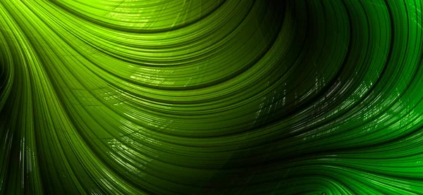 Абстрактний Фрактальний Зелений Візерунок Зелений Фон — стокове фото