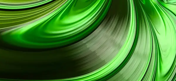 Abstraktní Fraktální Zelený Vzor Zelené Pozadí — Stock fotografie