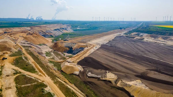 Escavadora Rodas Balde Área Mineração Carvão Marrom Garzweiler Renânia Norte — Fotografia de Stock