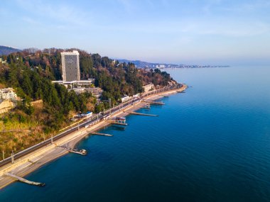 Karadeniz kıyısı. Soçi. Hava görünümü