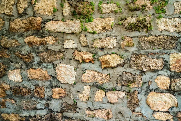 Old Stone Wall Texture Brick Background — Photo