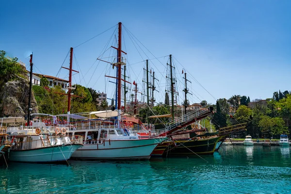 Kaleici Marina Antalya Pleasure Boats Harbor Antalya — стокове фото