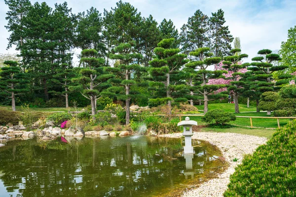 Ιαπωνικός Κήπος Στο Nordpark Ντίσελντορφ Γερμανία — Φωτογραφία Αρχείου