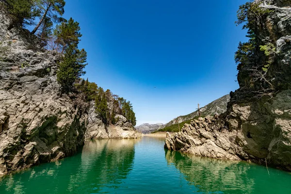 Green Canyon Manavgat Hydroelectric Power Station Water Mountains Largest Canyon —  Fotos de Stock