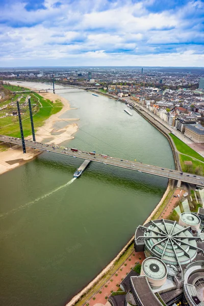 Luchtfoto Van Stad Düsseldorf Noordrijn Westfalen Duitsland — Stockfoto