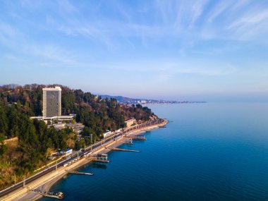 Karadeniz kıyısı. Soçi. Hava görünümü