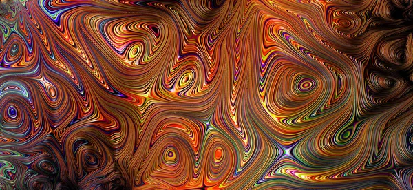 Computer Generated Abstract Colorful Fractal Artwork Creative Design — Stock Photo, Image