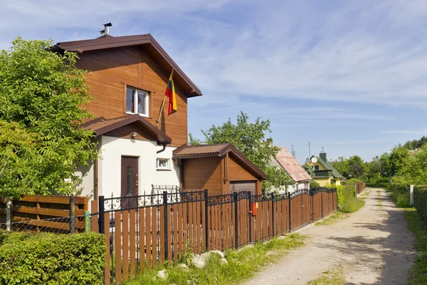 Summer village street — Stock Photo, Image