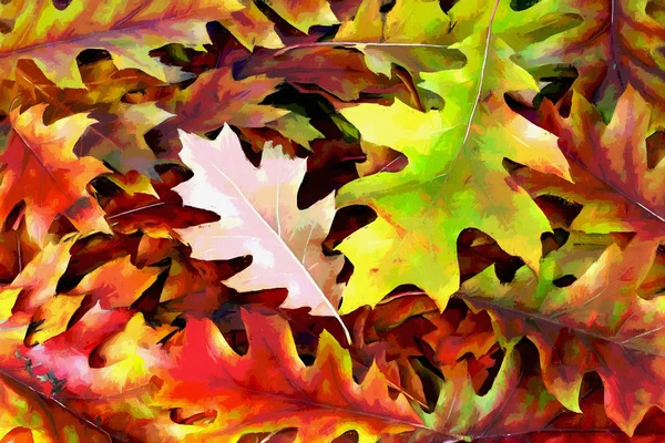 Proste tło z liści jesienią — Zdjęcie stockowe