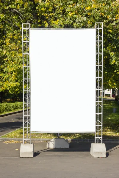 Empty billboard in park — Stock Photo, Image