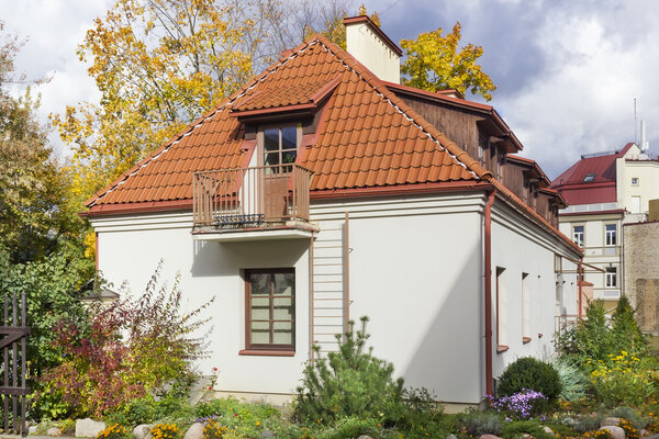 Fragment of a mass old European city