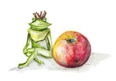 http://st.depositphotos.com/1010314/1997/i/170/depositphotos_19972683-frog-princess-and-red-apple.jpg