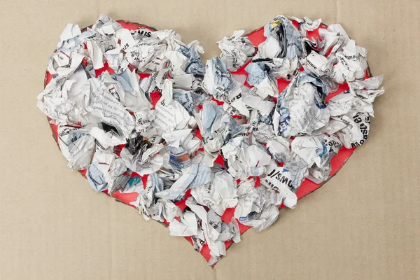 Landfill heart concept — Stock Photo, Image