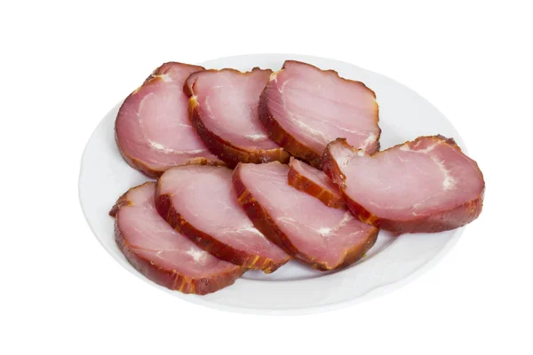 Ham meat smoked bacon — Stock Photo, Image