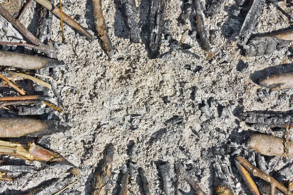Küller, kömür ve odun — Stok fotoğraf