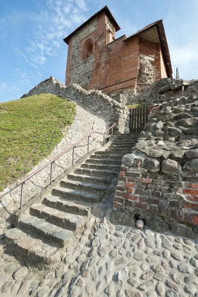 Tour de briques où vivent les chevaliers — Photo