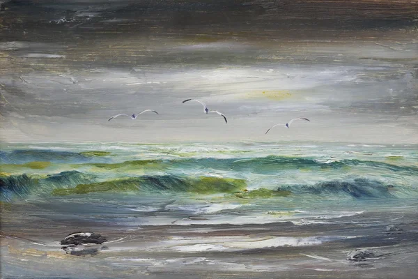 Stormy sea landscape — Stock Photo, Image