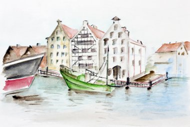 bağlantı noktası şehir manzarası