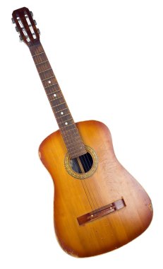 eski akustik gitar