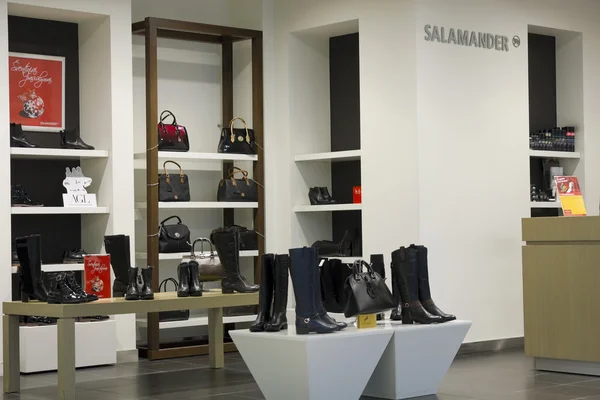 Salamander  shoes store — Stock Photo, Image