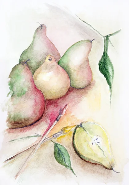 Pears morning — Stock Photo, Image