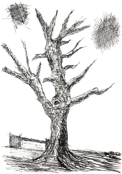 Cadılar Bayramı ağaç — Stok fotoğraf