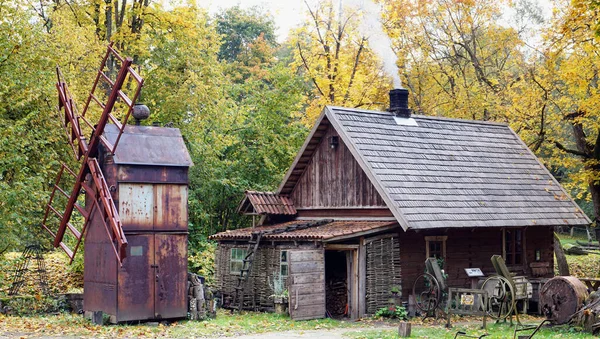 Vilnius Lithuania October 2021 National Museum Retro Agricultural Equipment Tools — Stock Photo, Image