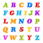 ABC kolekce. abeceda 3d písmo kreativní. izolované dopisy.