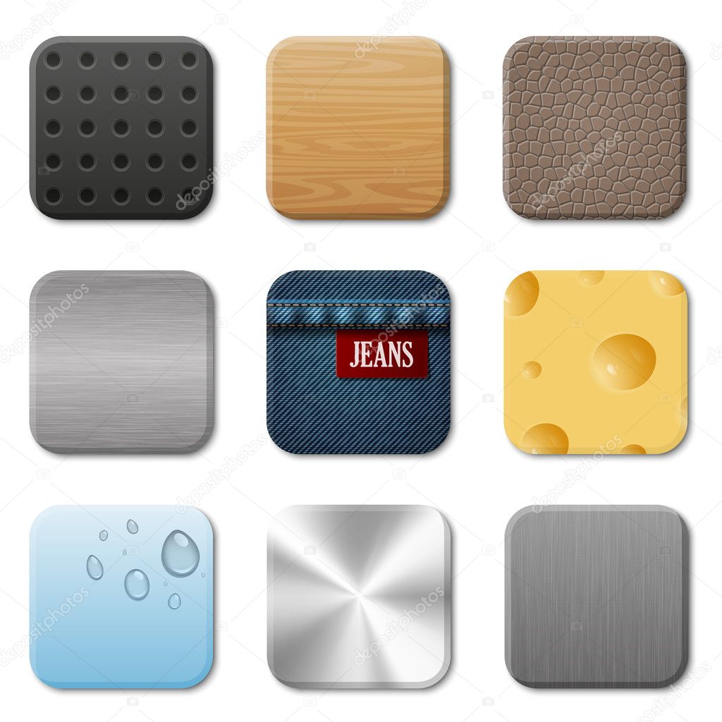 Icon vector pack for user interface application. Patterns set.