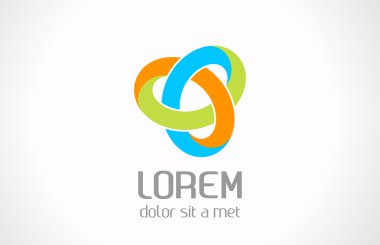 soyut sonsuz logo şablonu. döngü üçgen şekli. vektör bir işaret. düzenlenebilir.