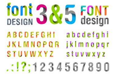 Font design. Ribbon Alphabet. vector. Usage: for logo, title, identity etc.
