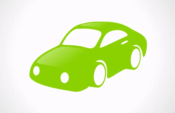 Green Toy Car logo template. Vector icon. — 스톡 벡터