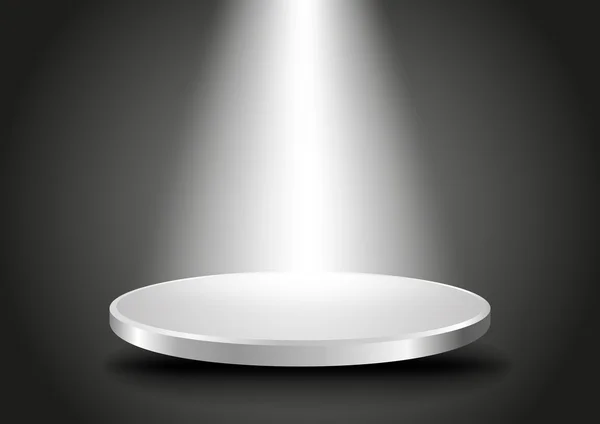 arka plan soyut sanal alanda sergi için. Boş Podyum üst ışık ile 3d. ürününüzün vektör sunu şablonu. düzenlenebilir.