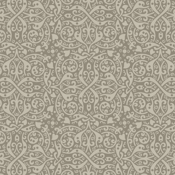 Vintage Floral arabic seamless pattern. Arabian Retro background abstract. High detail Vector. — Stock Vector