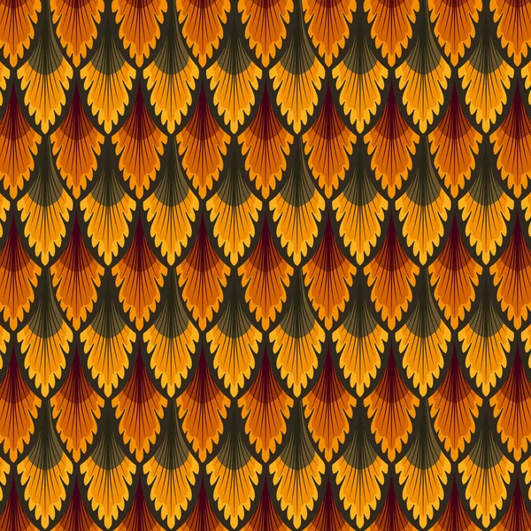 Modèle sans couture vintage. Fond d'écran rouge et orange abstrait. Fond vectoriel . — Image vectorielle