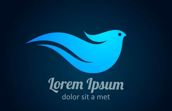 Bird logo șablon. Icoana abstractă. Conceptul de afaceri. Utilizare pentru orice tip de companie . — Vector de stoc