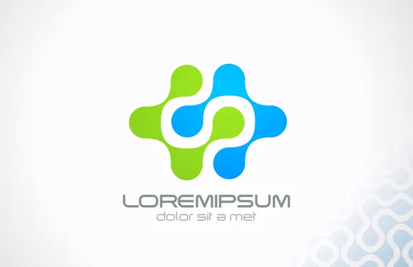 logo teknoloji molekül ve elektrik bilim tasarlamak vektör.