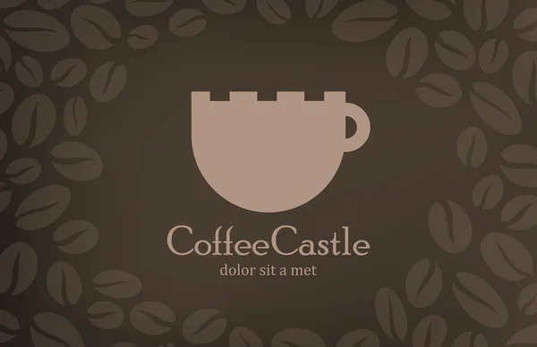 Plantilla de diseño de logotipo de café vintage. Cubierta del menú Café — Vector de stock