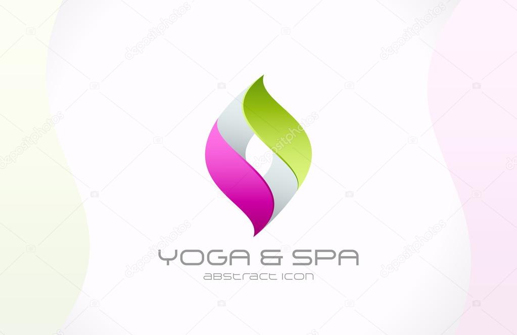 Abstract vector logo template for SPA, cosmetics, pharmacy, medi
