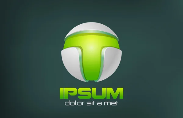 Πράσινη τεχνολογία αφηρημένη διάνυσμα λογότυπο του σχεδιασμού. έννοιας παιχνίδι. — Διανυσματικό Αρχείο