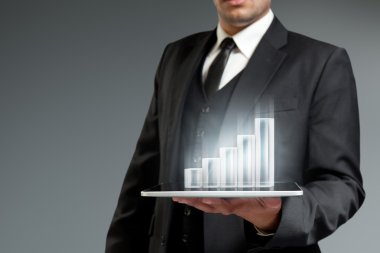 Mali rapor ve istatistik. Geleceğin teknolojisi iş. Holog