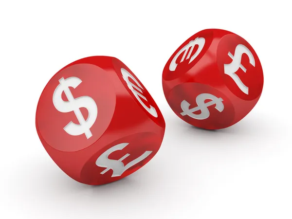 Currency Dice — Stock Photo, Image