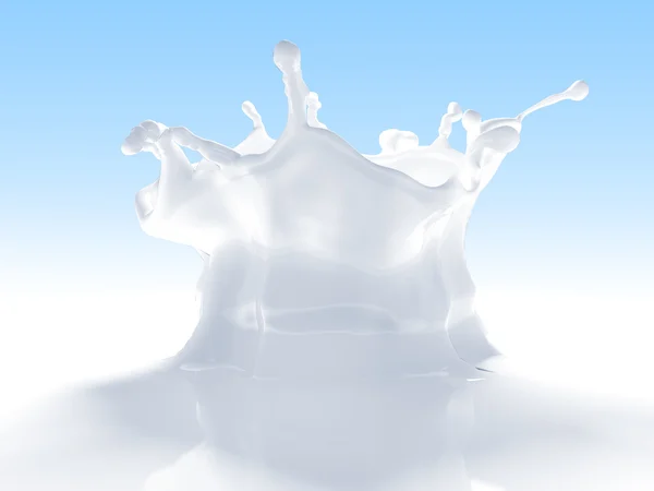 Uitstekende melk splash — Stockfoto