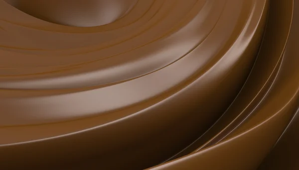 Astonishing chocolate swirl. — Stock Photo, Image