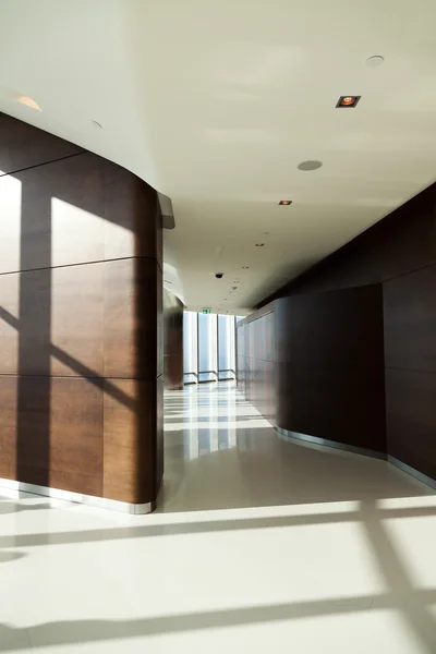 Modern skyscraper corridor interior. — Stock Photo, Image