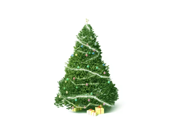 Árvore de Natal isolada — Fotografia de Stock