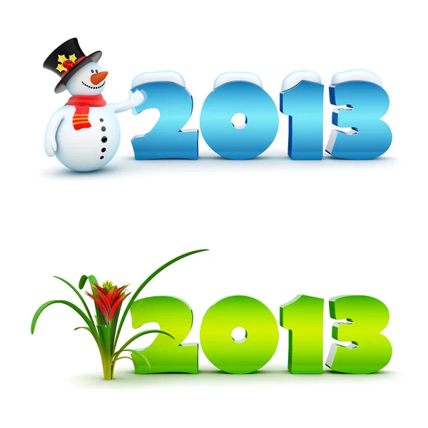 New Year 2013 calendar background set. — Stock Photo, Image